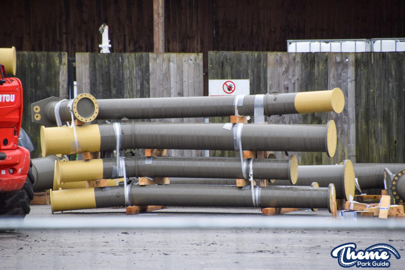 Drayton Manor 2024 Rollercoaster Supports Delivered