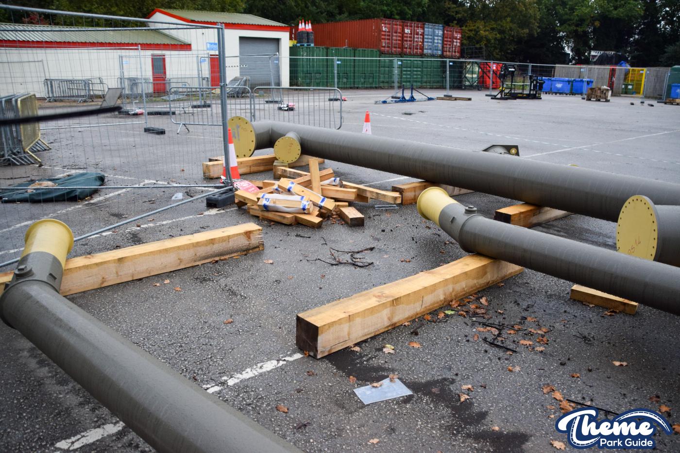 Drayton Manor 2024 Rollercoaster Supports Delivered