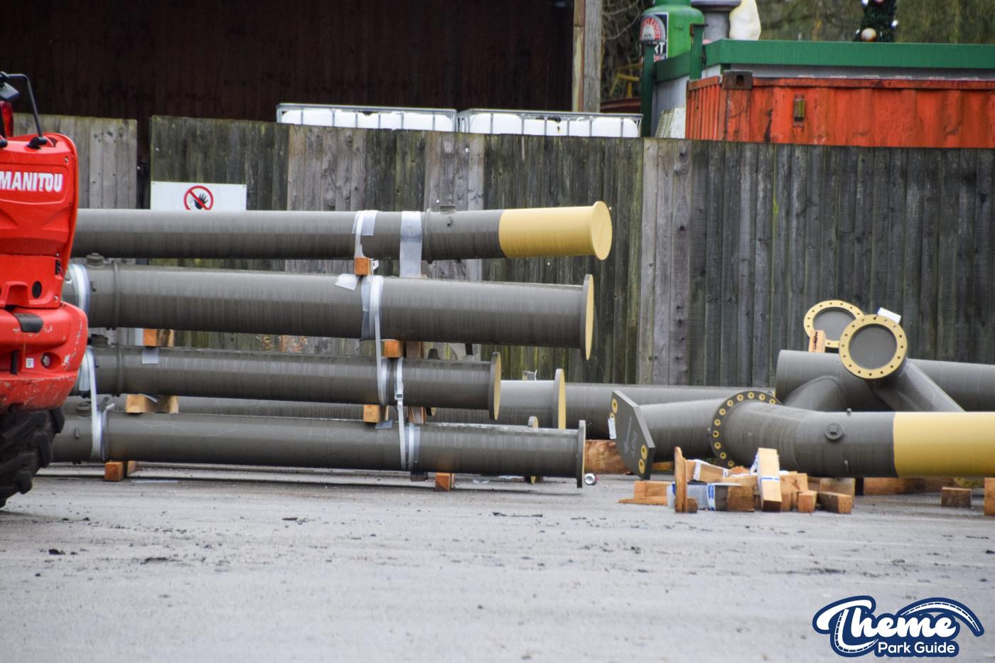Drayton Manor 2024 Rollercoaster Supports Delivered