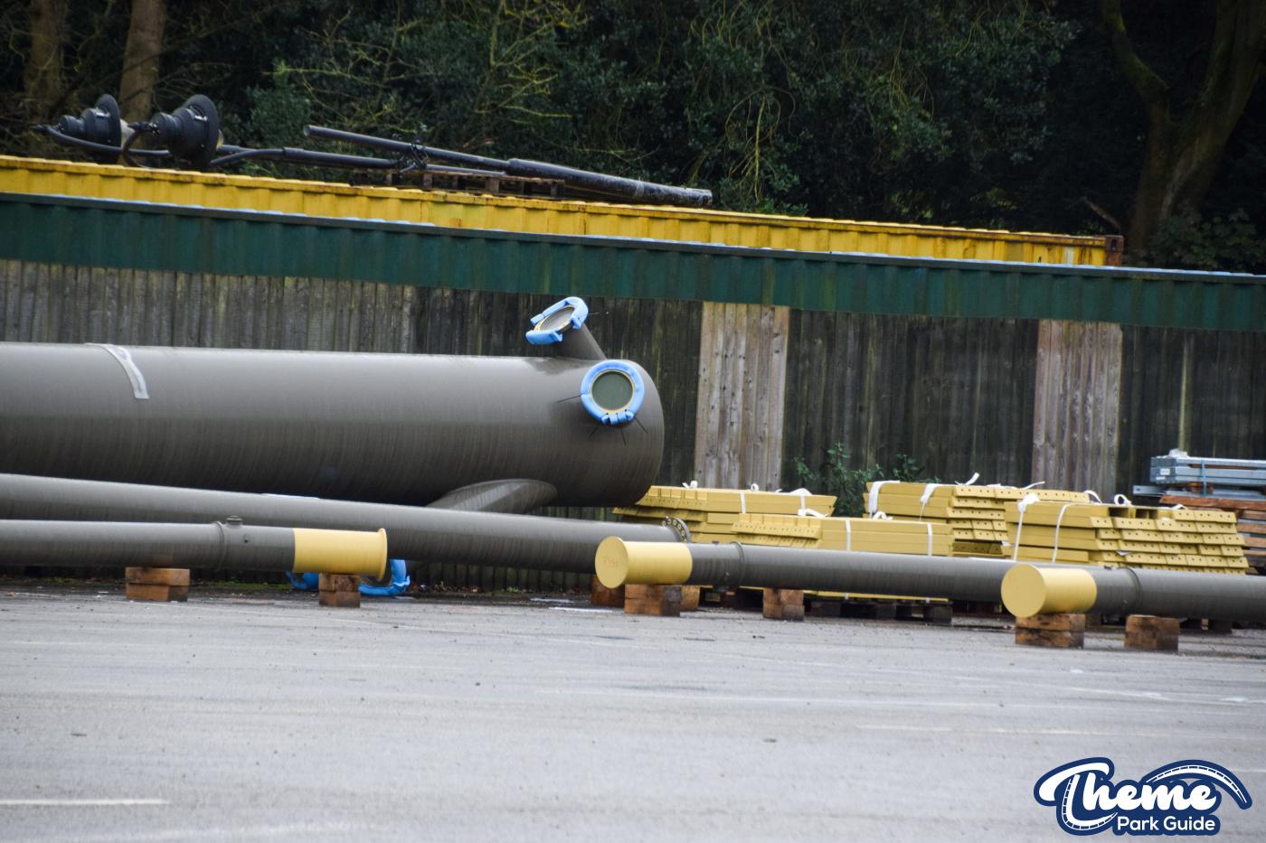Drayton Manor 2024 Rollercoaster Supports Delivered