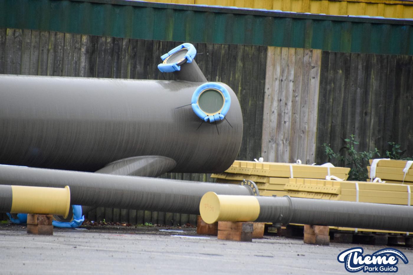 Drayton Manor 2024 Rollercoaster Supports Delivered