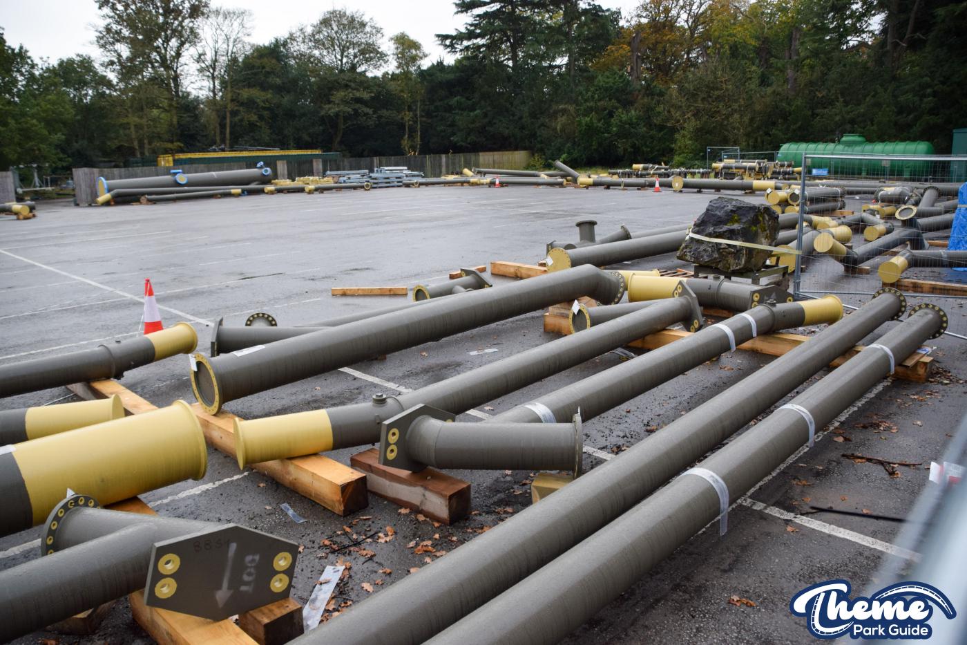 Drayton Manor 2024 Rollercoaster Supports Delivered
