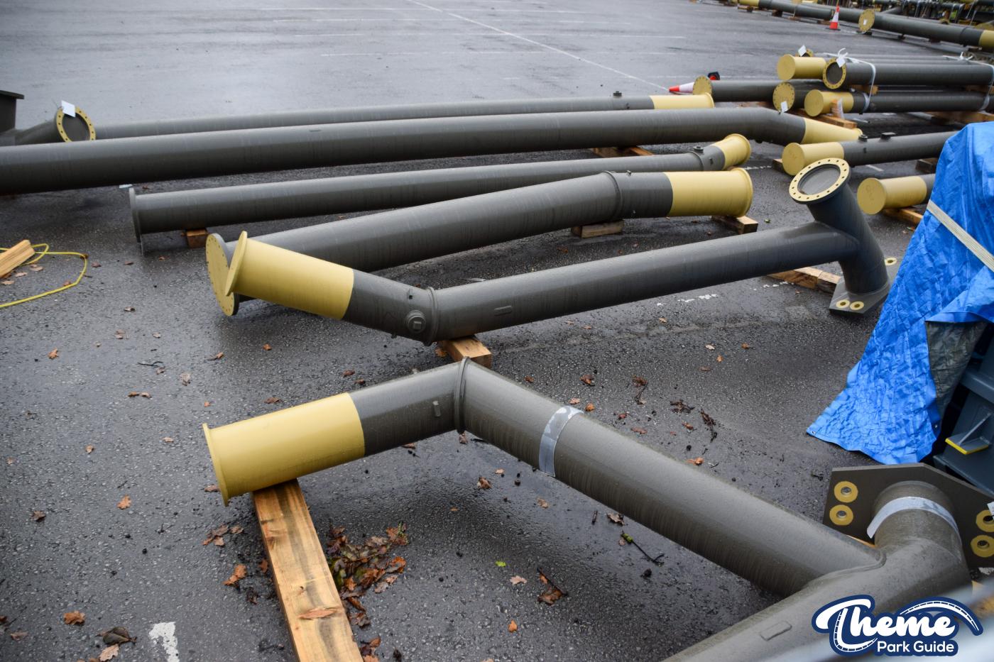 Drayton Manor 2024 Rollercoaster Supports Delivered