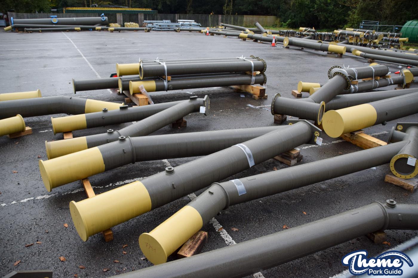 Drayton Manor 2024 Rollercoaster Supports Delivered