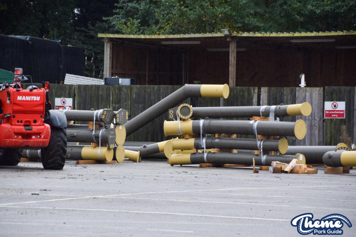 Drayton Manor 2024 Rollercoaster Supports Delivered