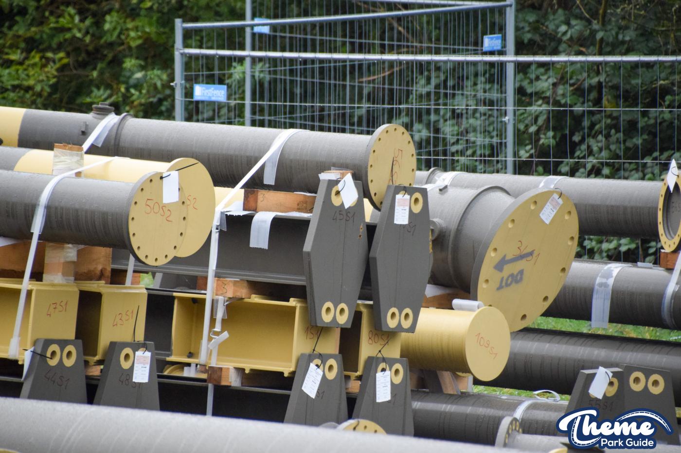 Drayton Manor 2024 Rollercoaster Supports Delivered