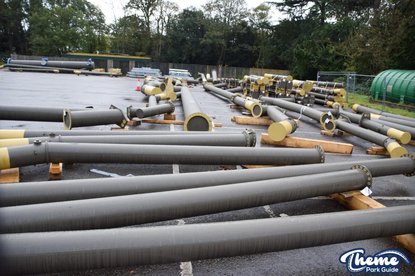 Drayton Manor 2024 Rollercoaster Supports Delivered