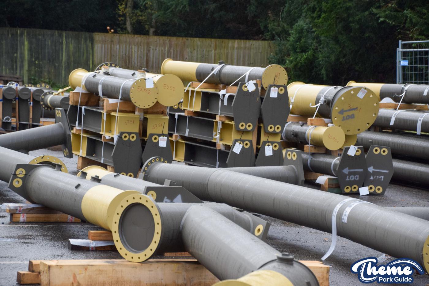 Drayton Manor 2024 Rollercoaster Supports Delivered