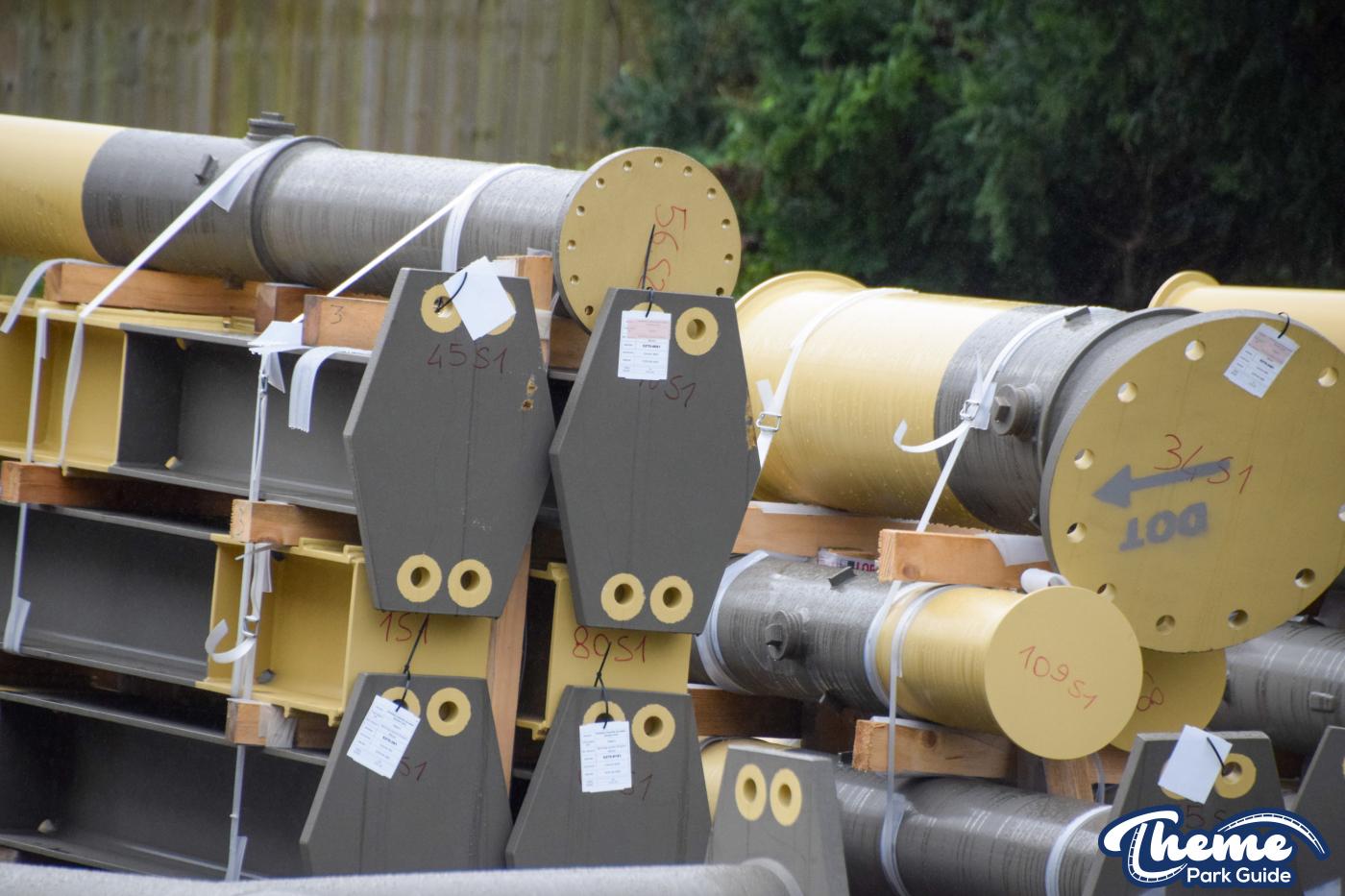 Drayton Manor 2024 Rollercoaster Supports Delivered