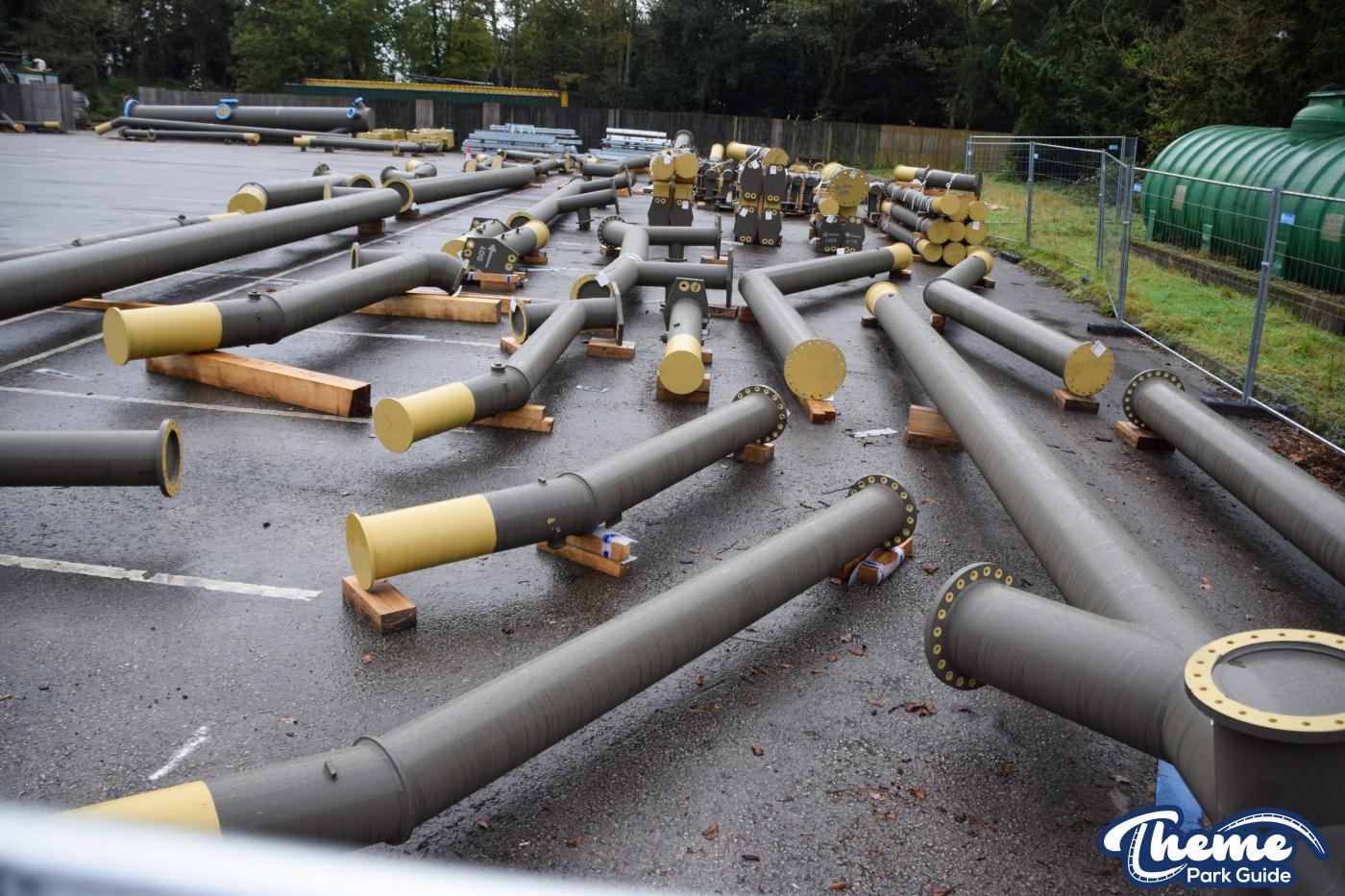 Drayton Manor 2024 Rollercoaster Supports Delivered
