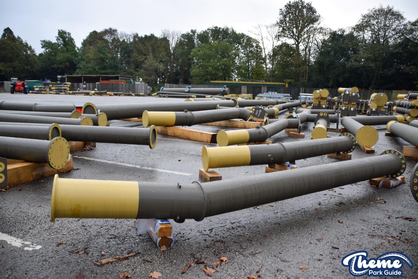 Drayton Manor 2024 Rollercoaster Supports Delivered