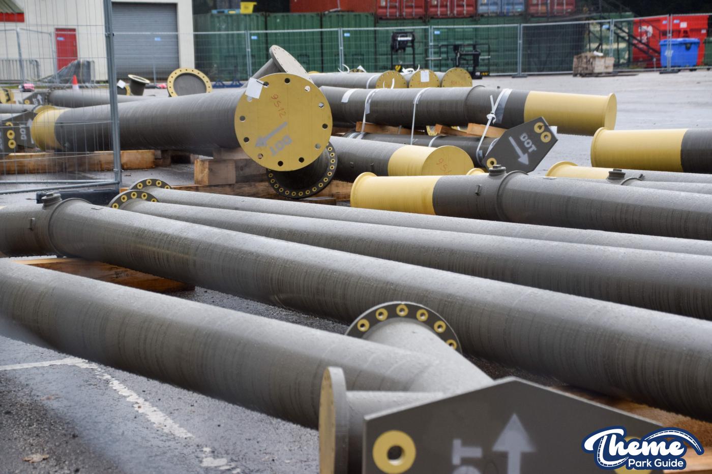 Drayton Manor 2024 Rollercoaster Supports Delivered