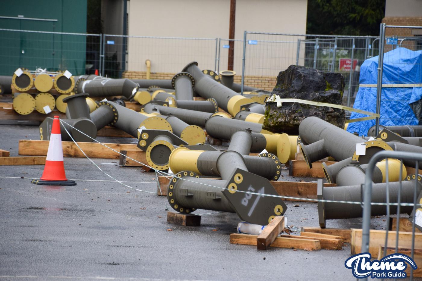 Drayton Manor 2024 Rollercoaster Supports Delivered