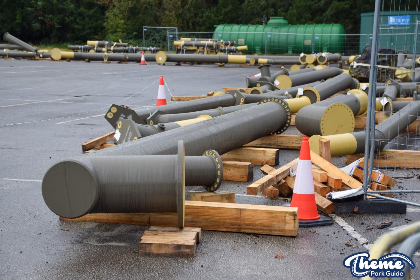 Drayton Manor 2024 Rollercoaster Supports Delivered