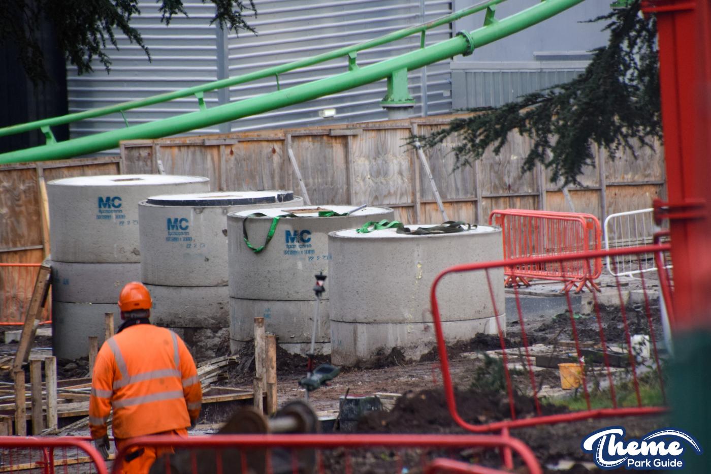 Drayton Manor 2024 Rollercoaster Supports Delivered