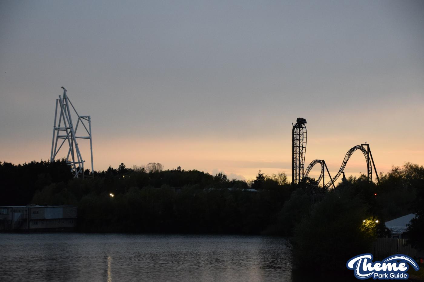 Sunset Over The Busy Hyperia Construction Site