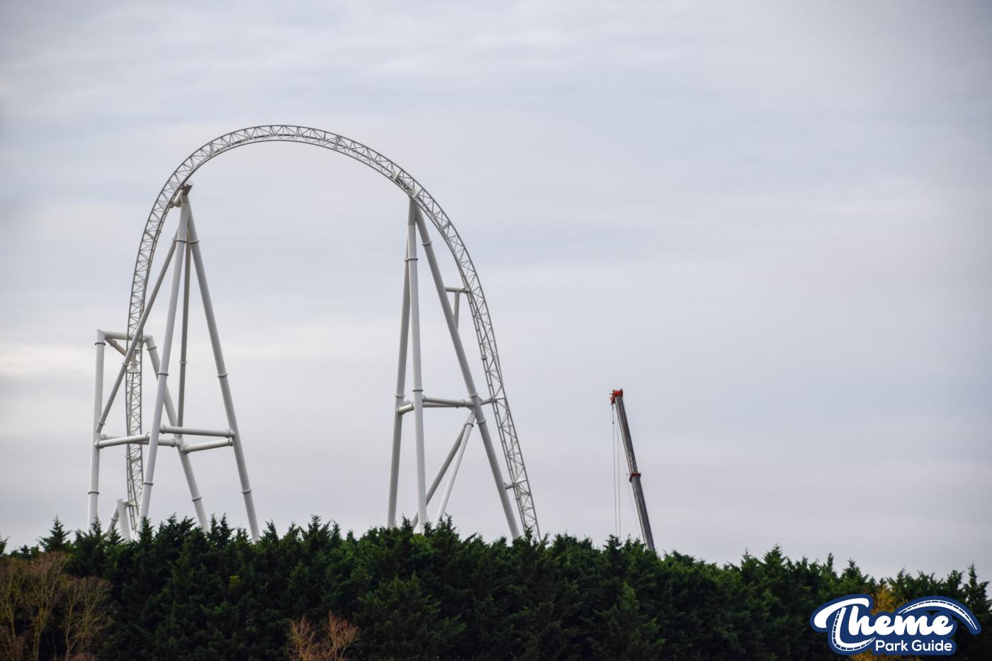 Hyperia Loop And Inversion Tower Construction Begins