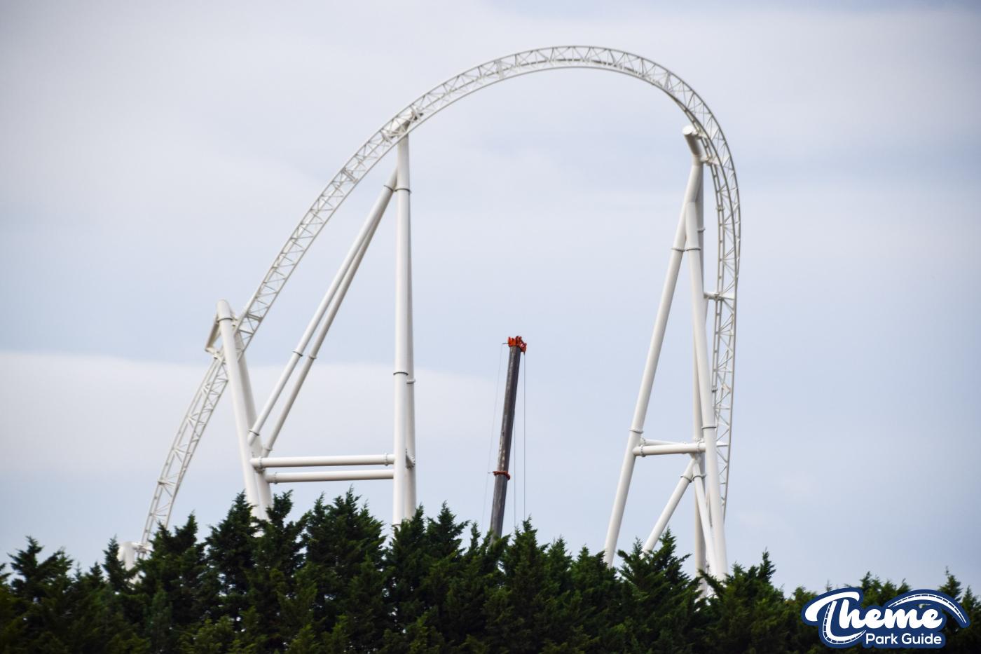 Hyperia Loop And Inversion Tower Construction Begins