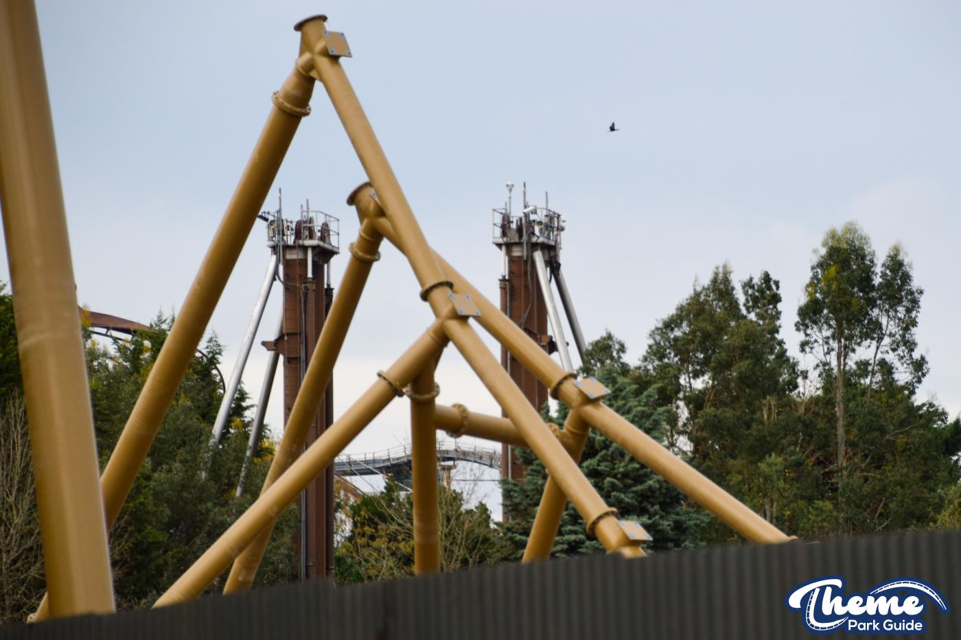 Hyperia Loop And Inversion Tower Construction Begins