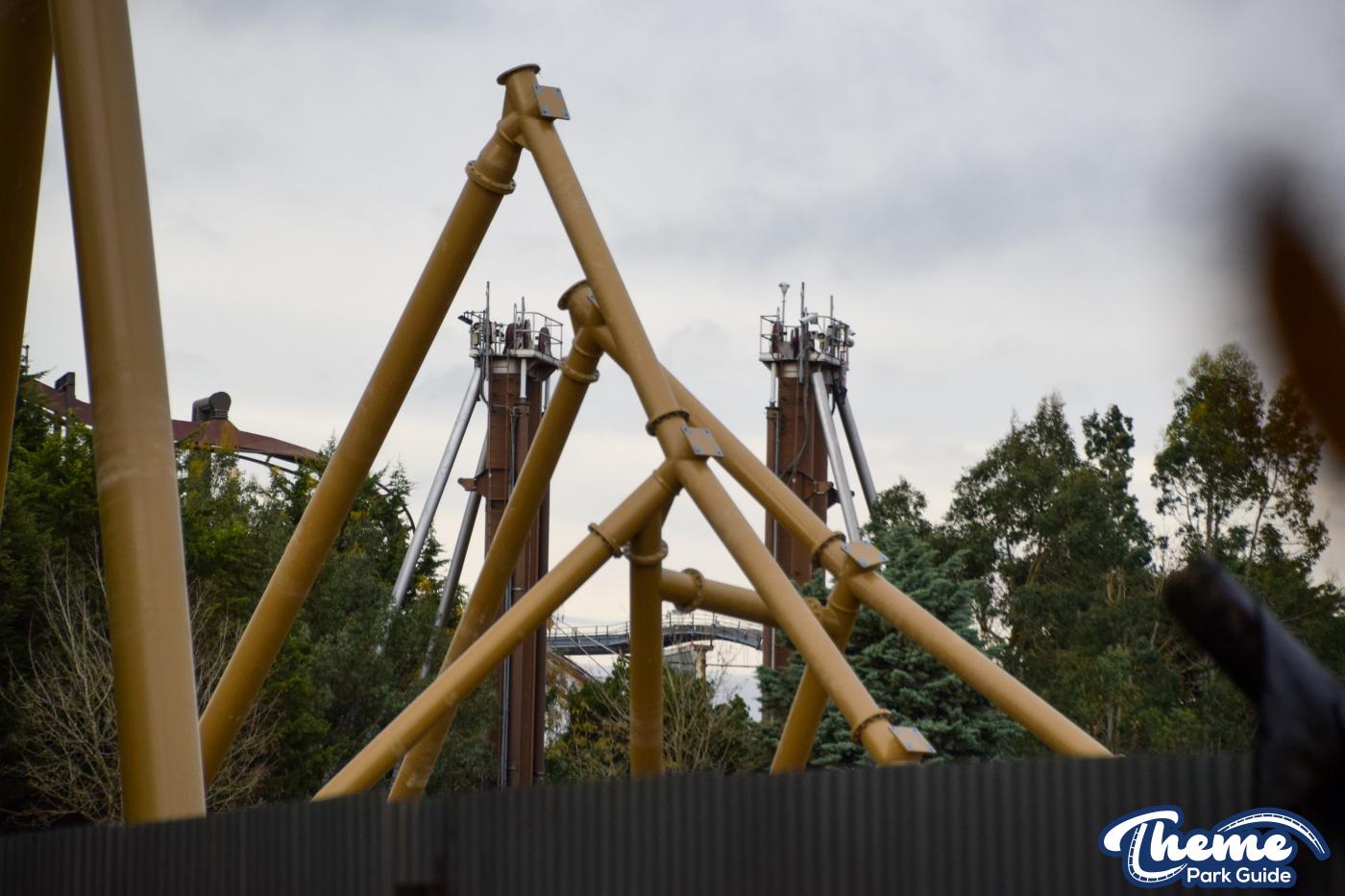 Hyperia Loop And Inversion Tower Construction Begins