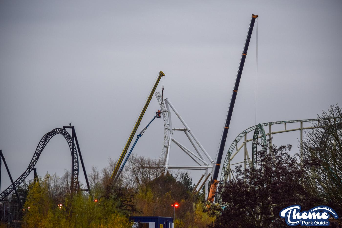 Hyperia December Construction Update From Within Thorpe Park