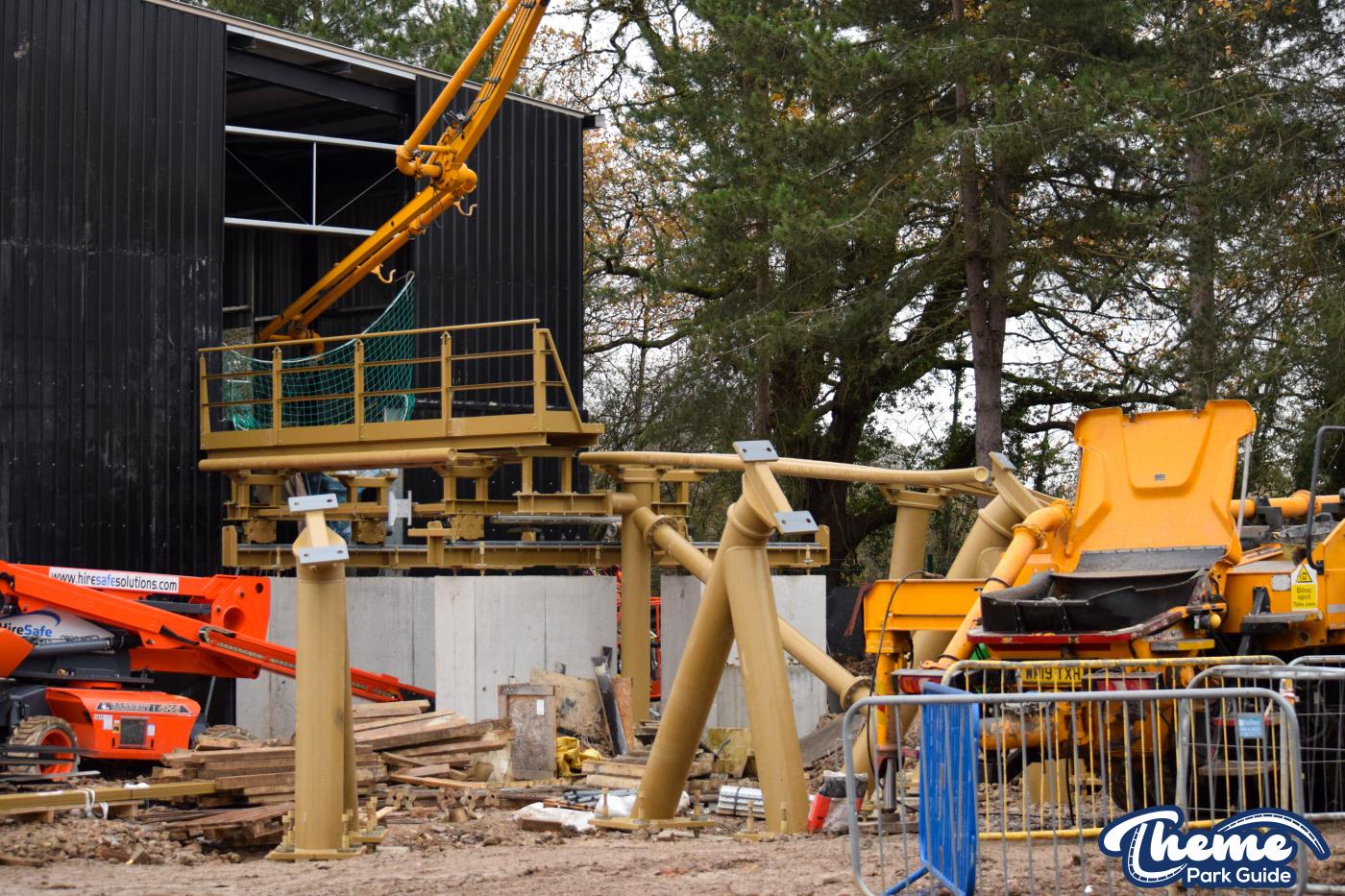 Hyperia December Construction Update From Within Thorpe Park