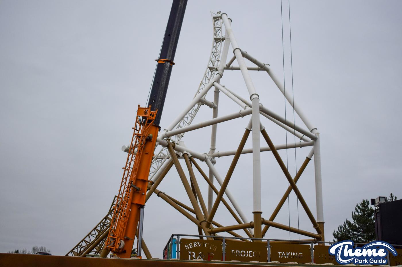 Hyperia December Construction Update From Within Thorpe Park