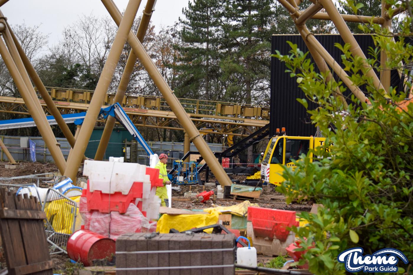Hyperia December Construction Update From Within Thorpe Park