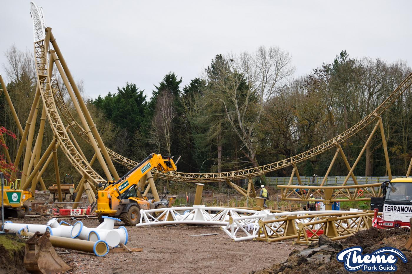 Hyperia December Construction Update From Within Thorpe Park