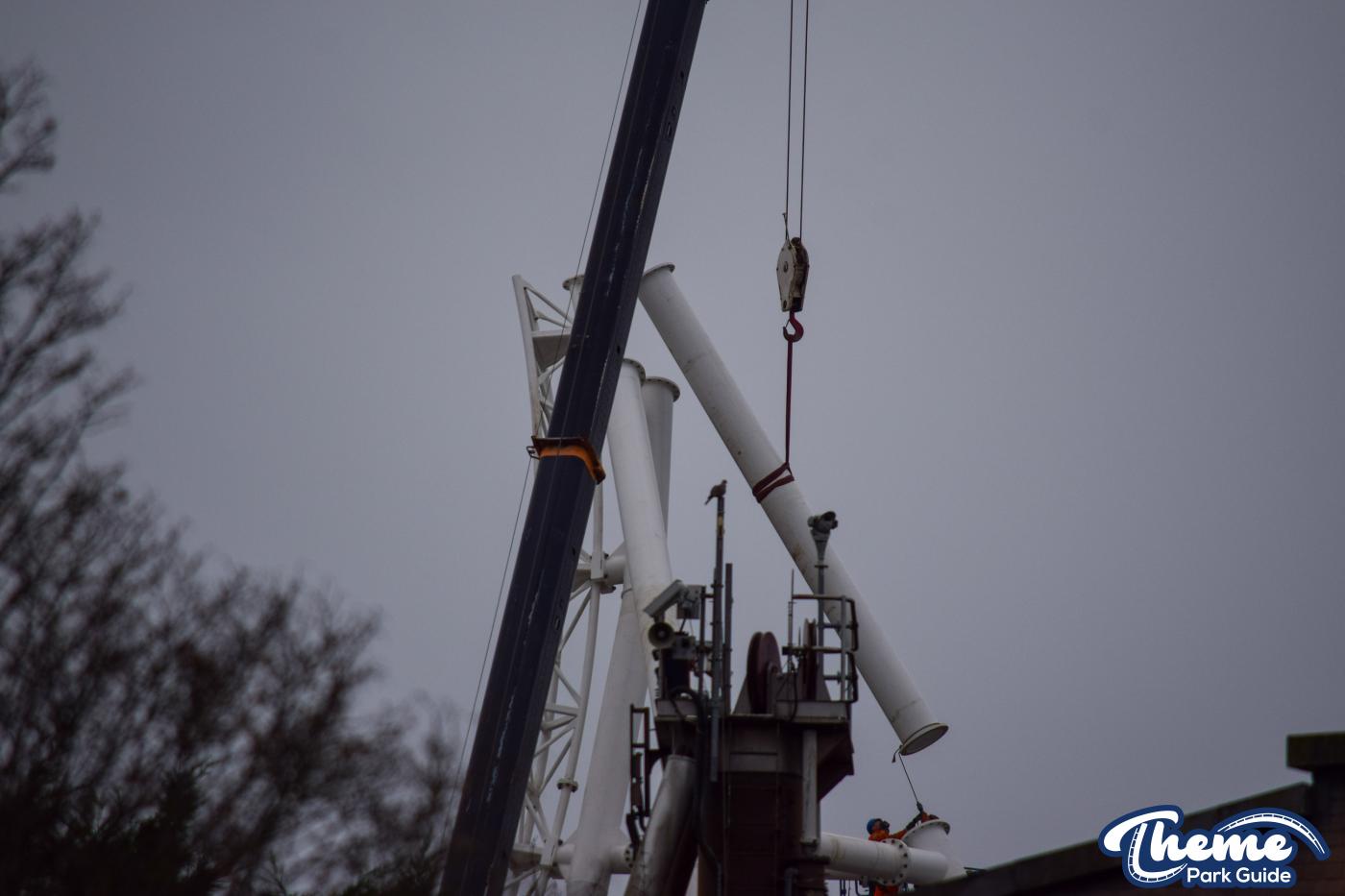 Hyperia December Construction Update From Within Thorpe Park