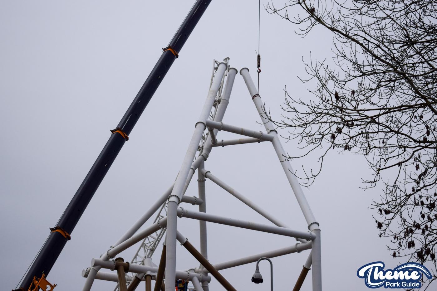 Hyperia December Construction Update From Within Thorpe Park