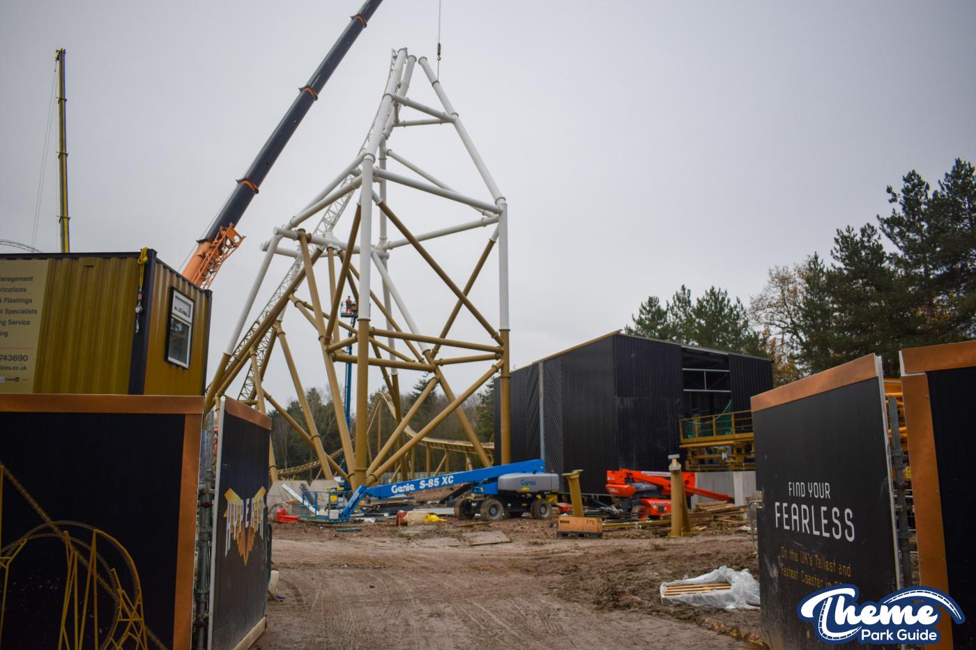 Hyperia December Construction Update From Within Thorpe Park