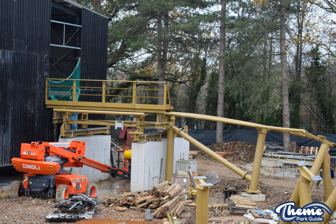 Hyperia December Construction Update From Within Thorpe Park