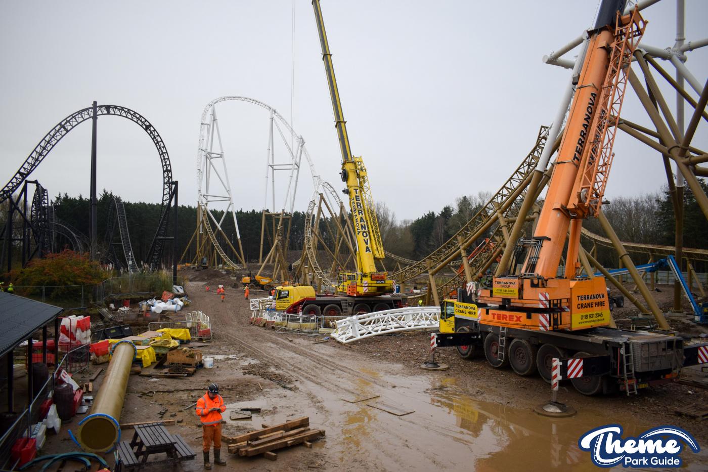 Hyperia December Construction Update From Within Thorpe Park