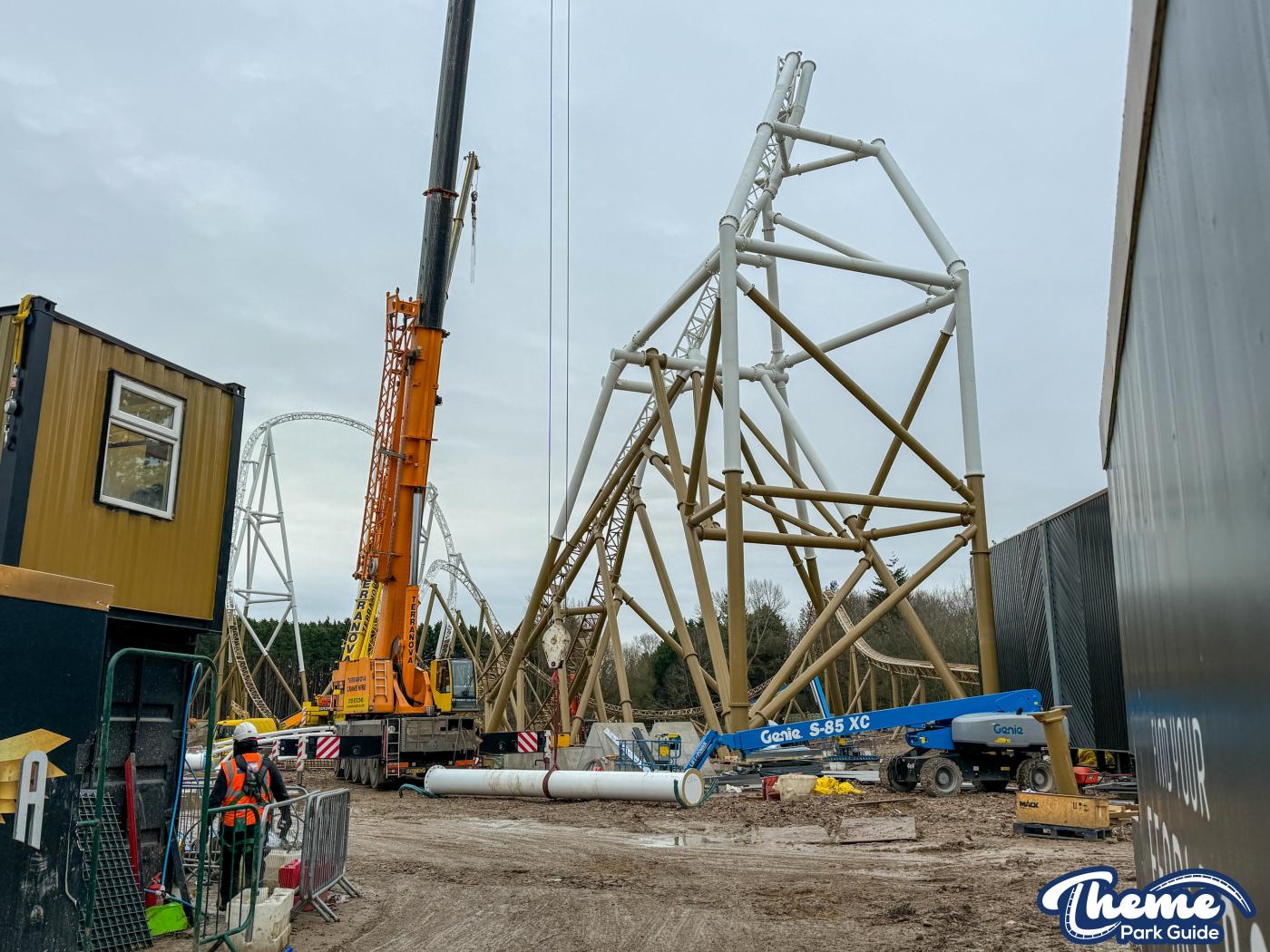 Hyperia December Construction Update From Within Thorpe Park