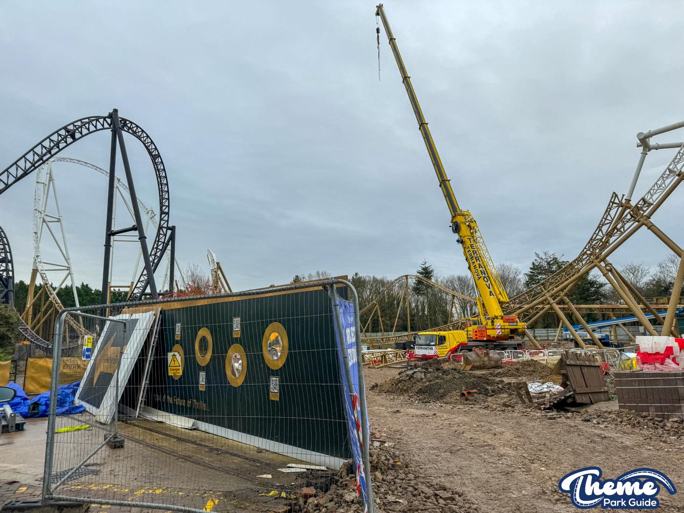 Hyperia December Construction Update From Within Thorpe Park