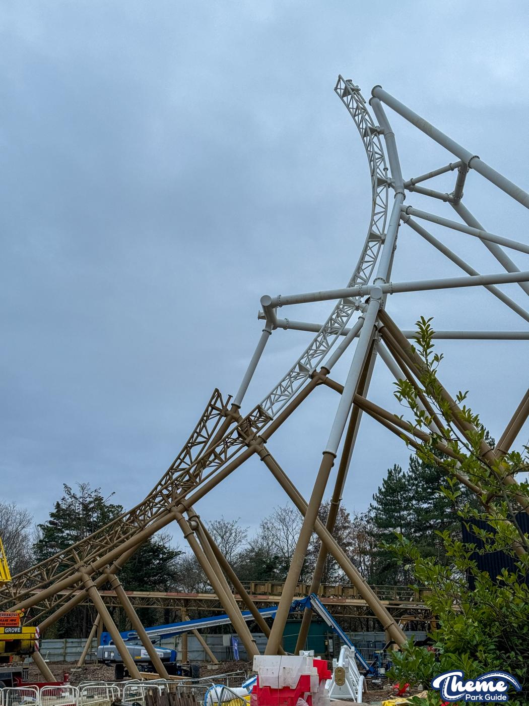 Hyperia December Construction Update From Within Thorpe Park