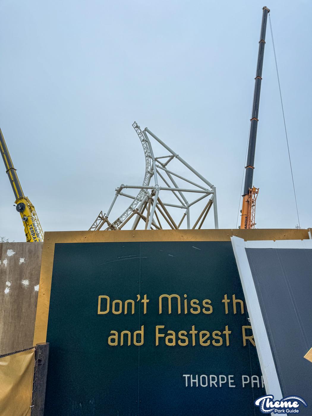 Hyperia December Construction Update From Within Thorpe Park