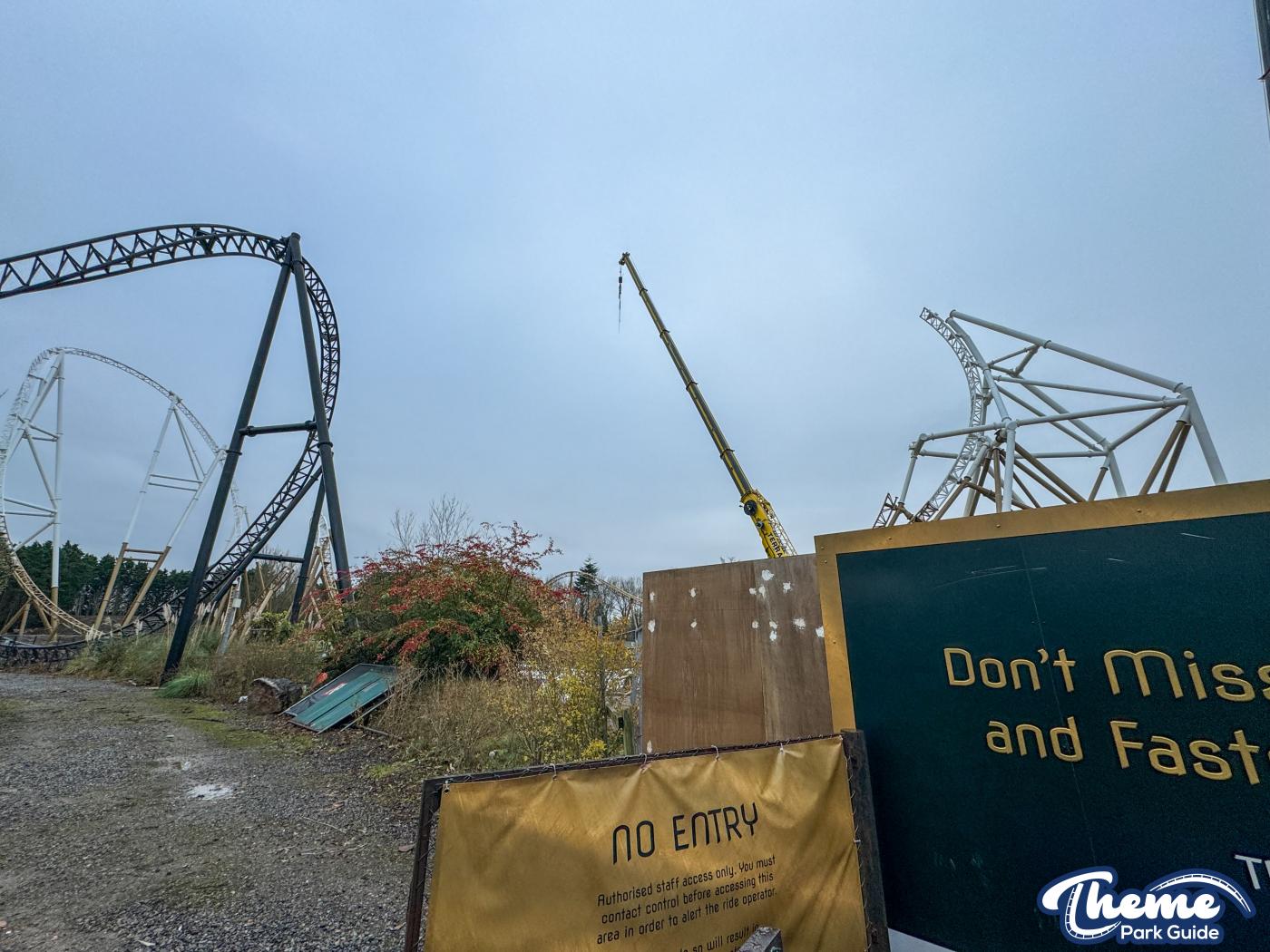 Hyperia December Construction Update From Within Thorpe Park