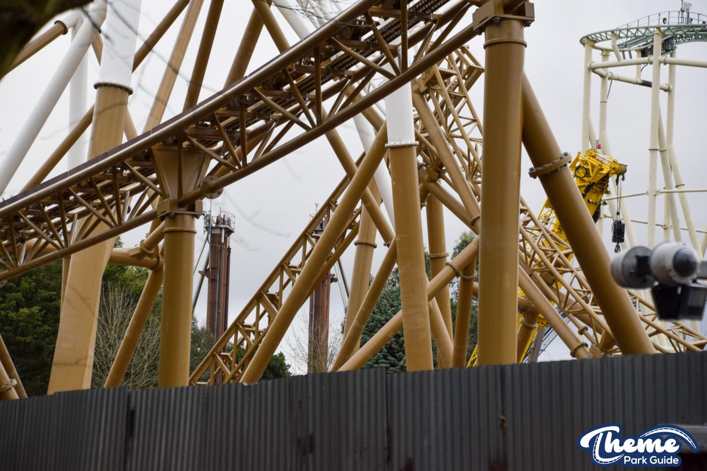 Hyperia Lift Hill Rises Into The Sky