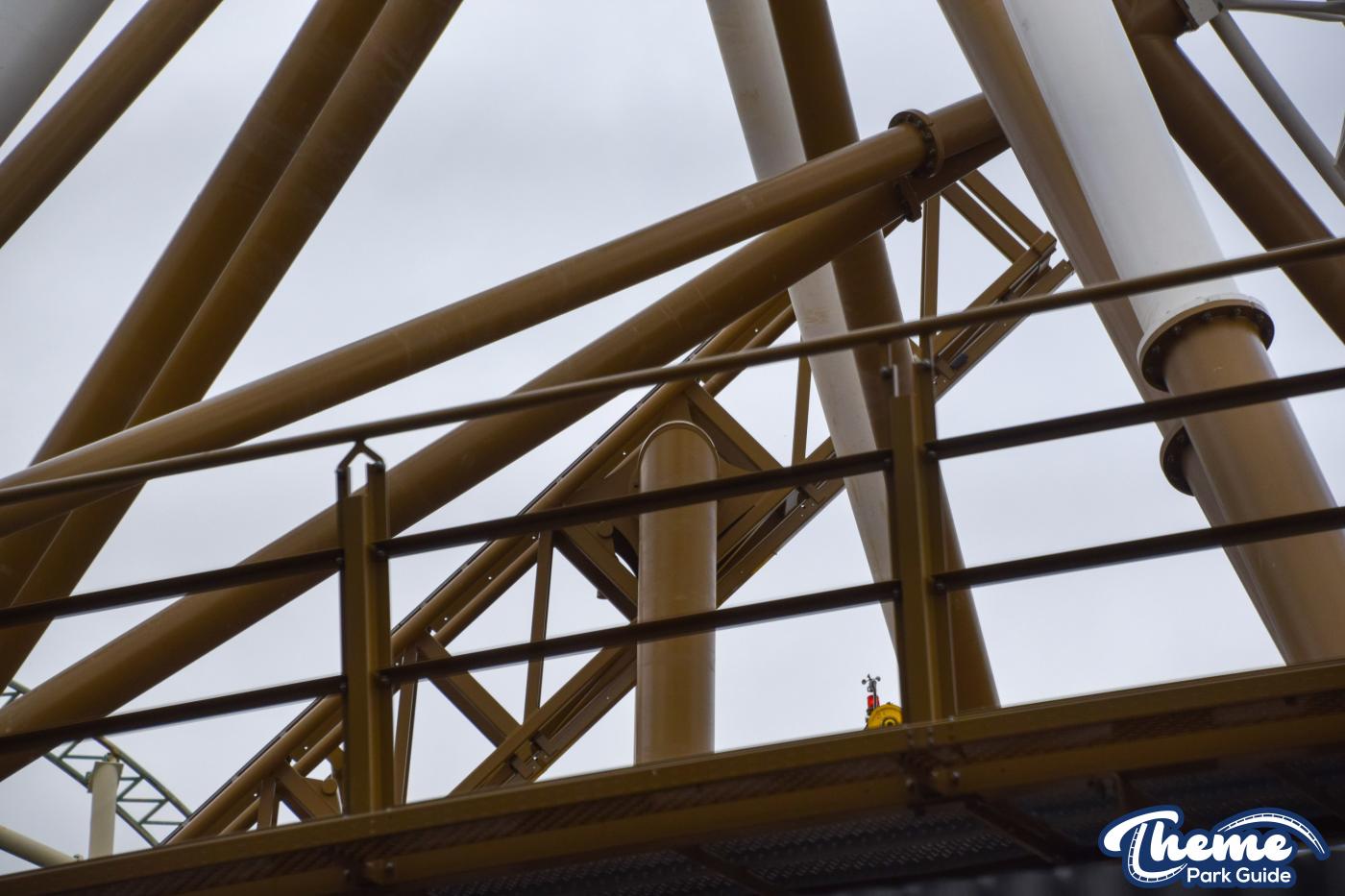 Hyperia Lift Hill Rises Into The Sky