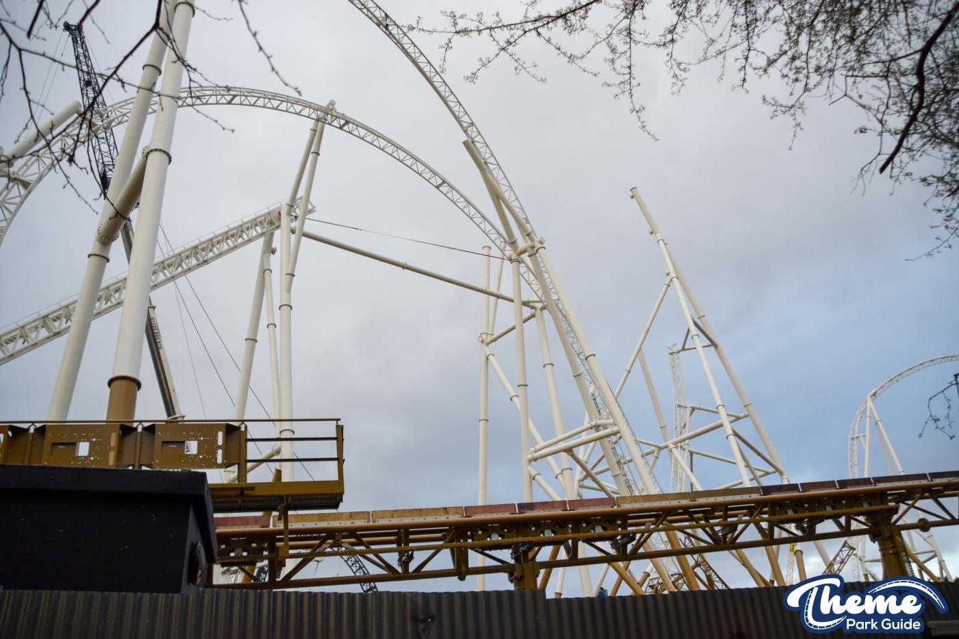 Hyperia Huge Crane Arrives And First Drop Install Continues