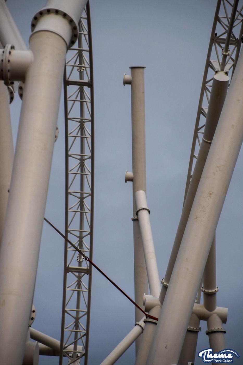 Hyperia Huge Crane Arrives And First Drop Install Continues