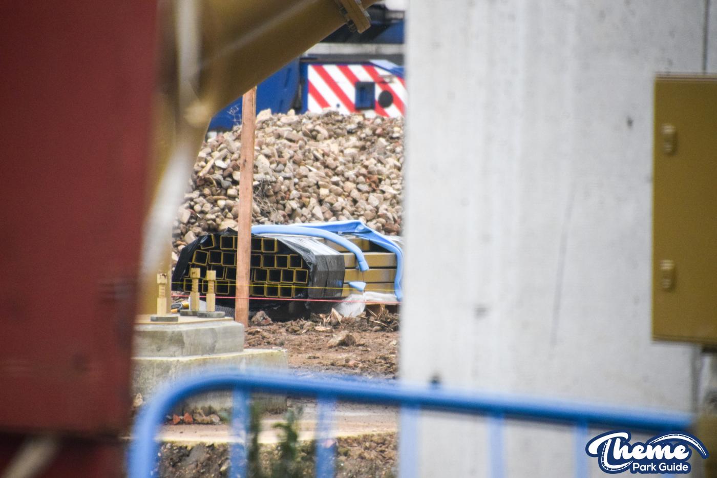 Hyperia Lift Hill Chain Installation Begins