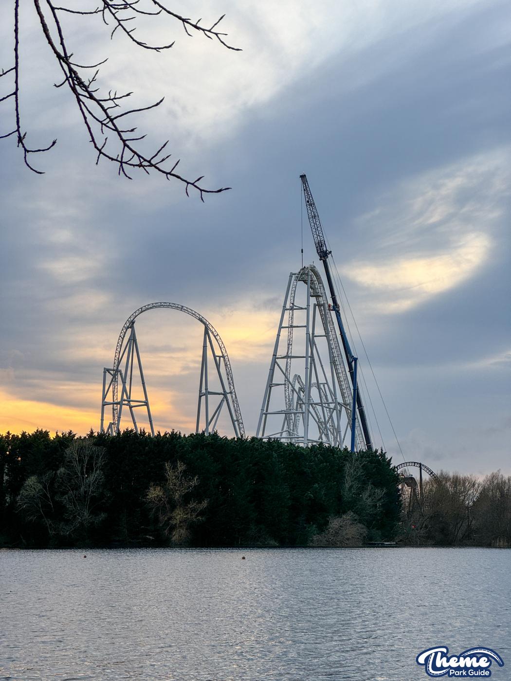 Hyperia Lift Hill Chain Installation Begins