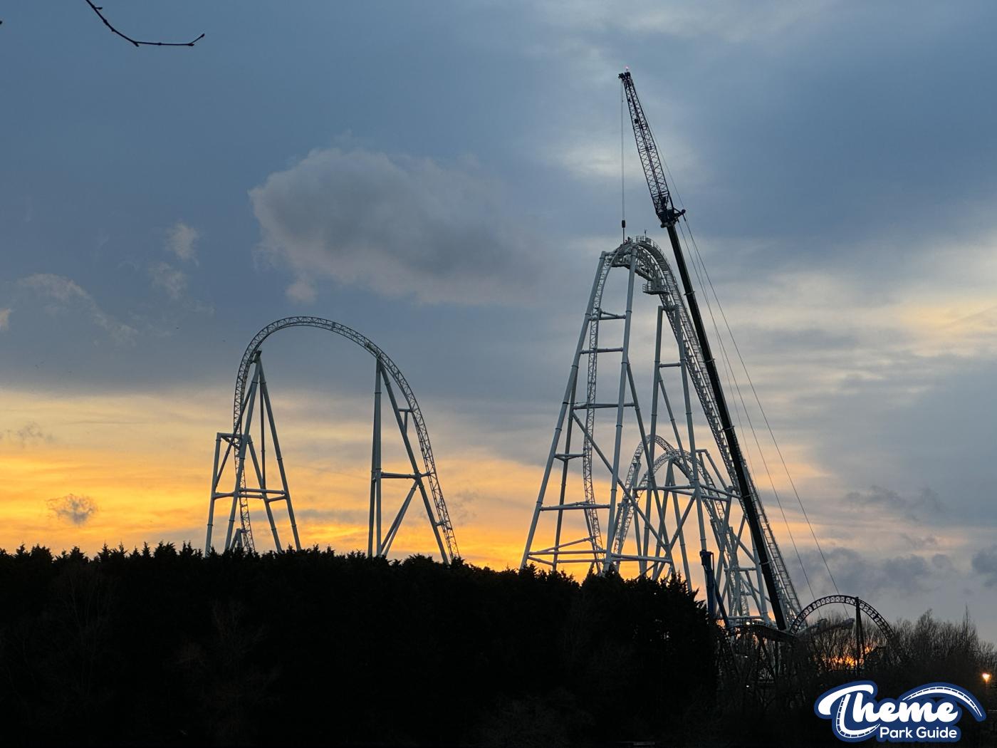 Hyperia Lift Hill Chain Installation Begins
