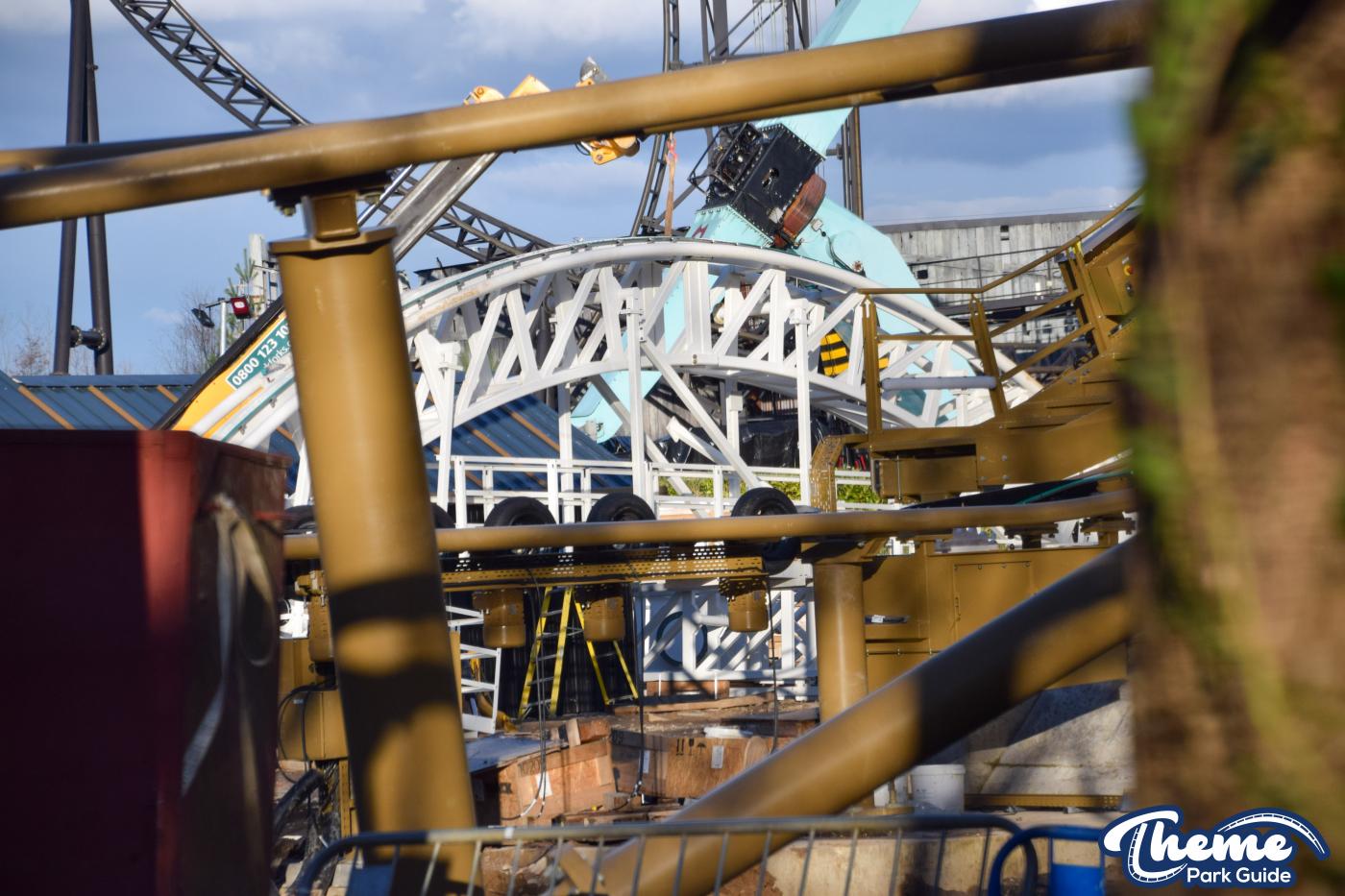 Top Of Hyperia Lift Hill Assembled