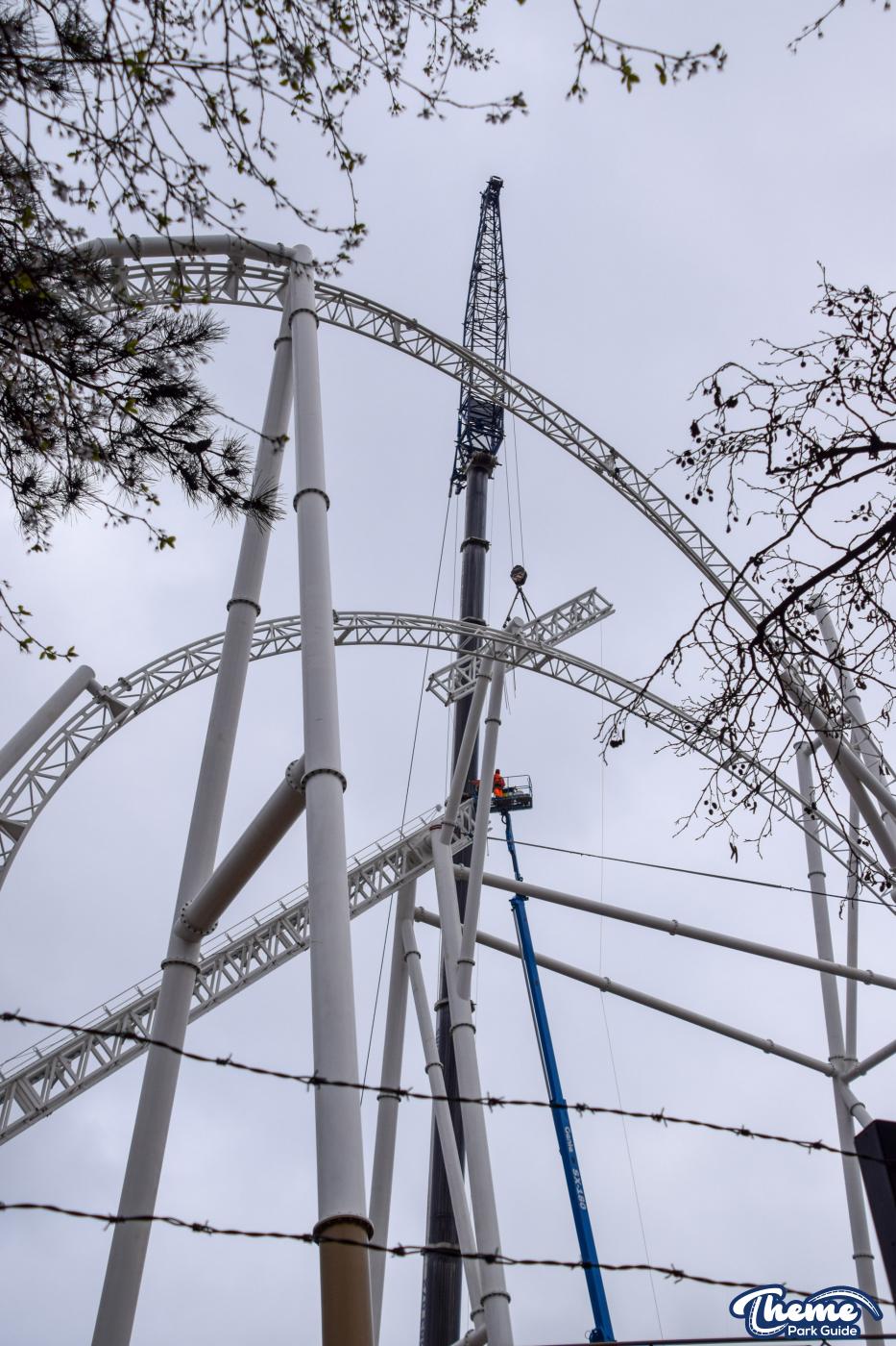 Hyperia Lift Hill Completed