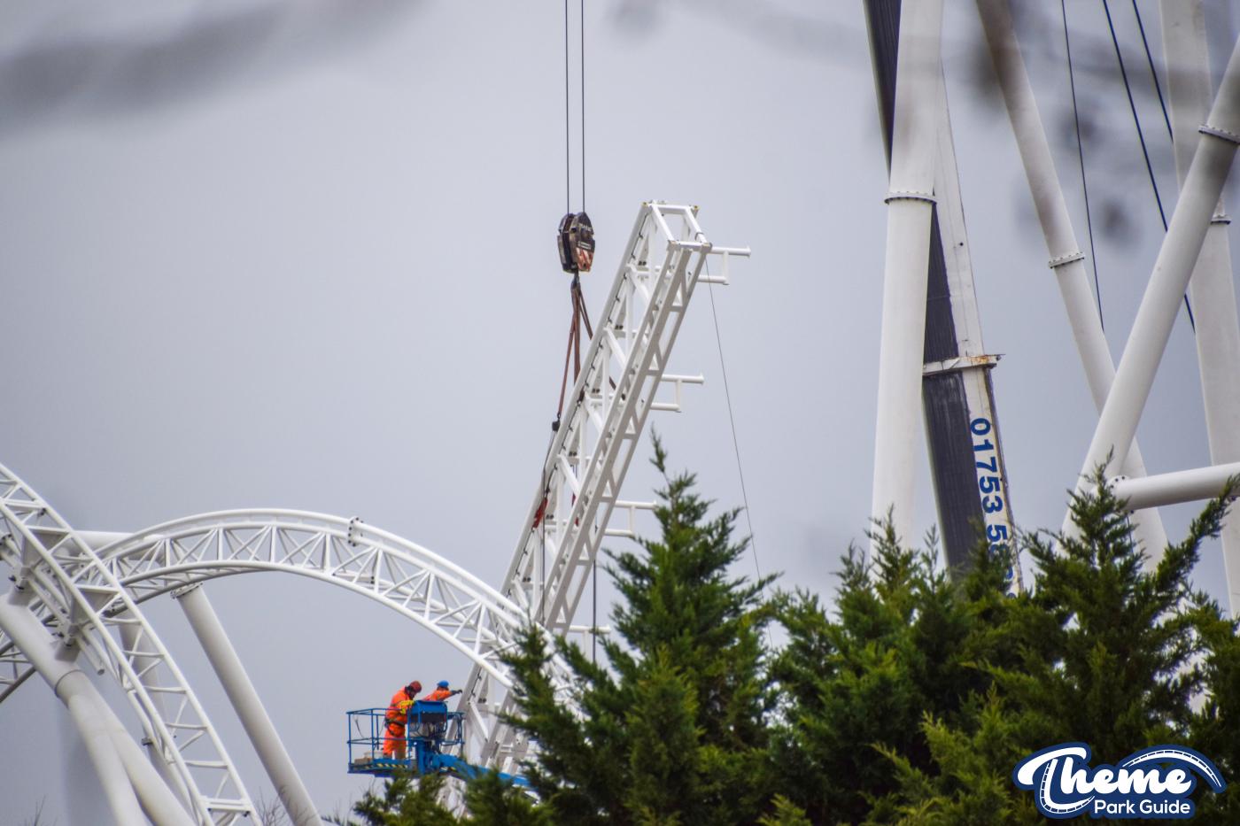 Hyperia Lift Hill Completed