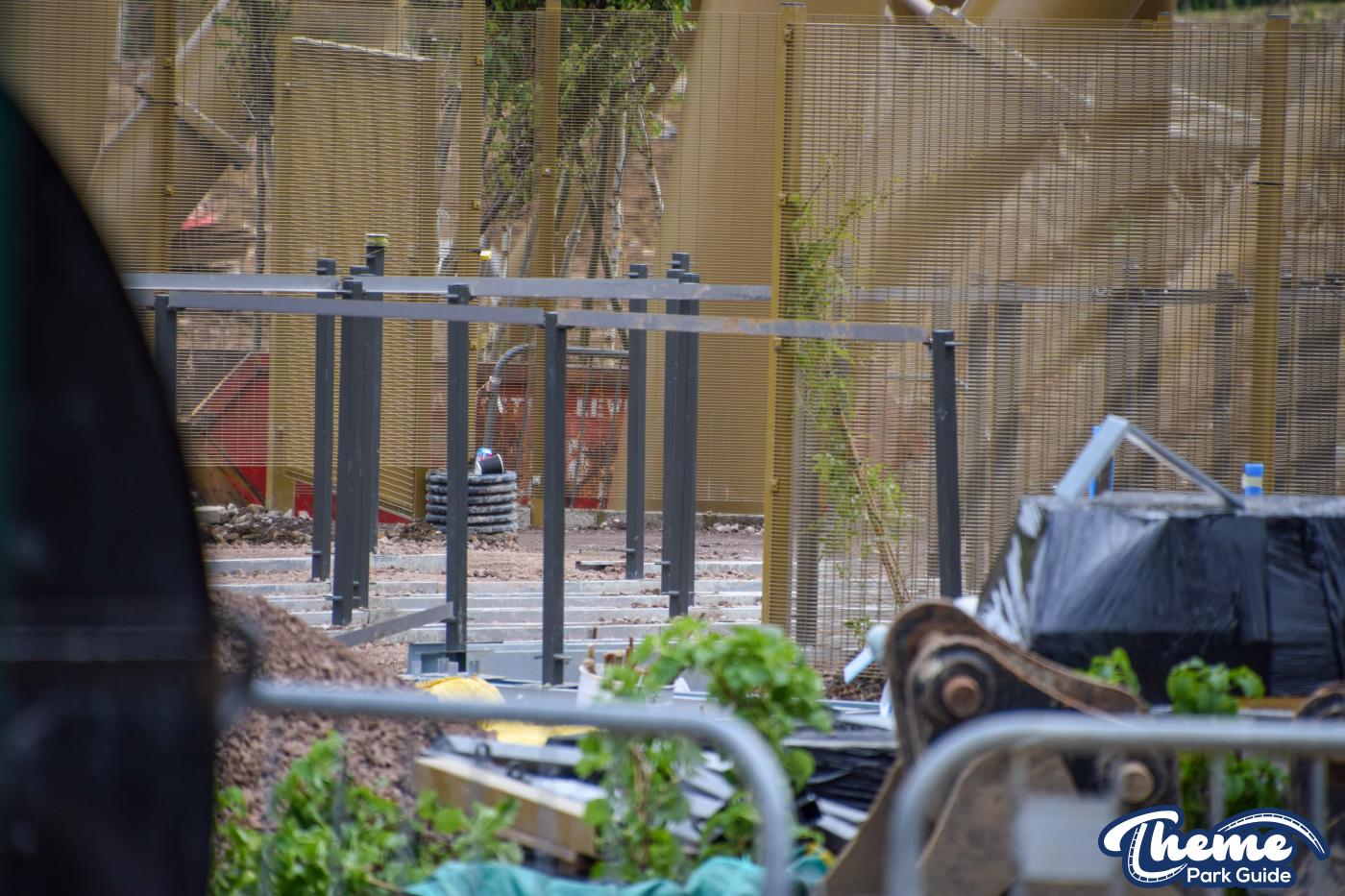 Hyperia Queue Line Installation Continues And Second Train Testing Begins